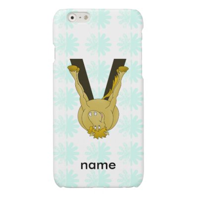 Monogram V Flexible Horse Personalised Glossy iPhone 6 Case
