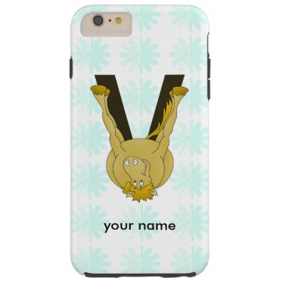Monogram V Flexible Horse Personalised Tough iPhone 6 Plus Case