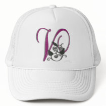 Monogram V hats