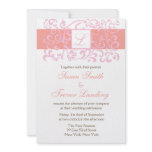 Monogram Vine Wedding Invitation