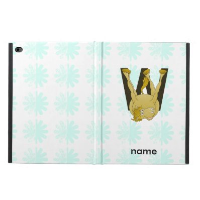 Monogram W Funny Pony Personalized Powis iPad Air 2 Case