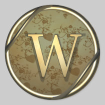 monogram_w stickers