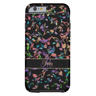 Monogram Warm Music Notes iPhone 6 Case