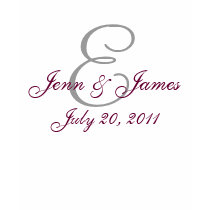 Monogram Wedding Announcement Grey & Wine T-Shirt by MonogramGalleryGifts Monogram Wedding Announcement Grey & Wine T-Shirt