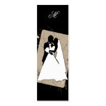 Monogram Wedding Bookmark Business Card Templates