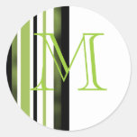 Monogram Wedding Envelope Seals Sticker