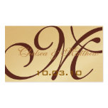 Monogram Wedding Favor Hang Tags