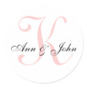 Monogram Wedding Initial Bride Groom Names Sticker by monogramgallery Monogram Wedding Initial Bride Groom Names Sticker