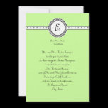 Monogram Wedding Invitation