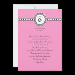 Monogram Wedding Invitation