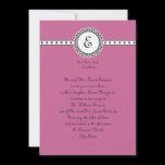 Monogram Wedding Invitation