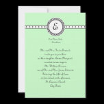 Monogram Wedding Invitation