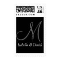 Monogram Wedding Invitation Monograms postage by MonogramGifts Monogram Wedding Invitation Monograms postage