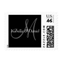 Monogram Wedding Invitation Monograms postage by MonogramGifts Monogram Wedding Invitation Monograms postage