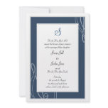 Monogram Wedding Invite