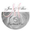 Monogram Wedding Phrase and Names Sticker by WeddingCentre Monogram Wedding Phrase and Names Sticker