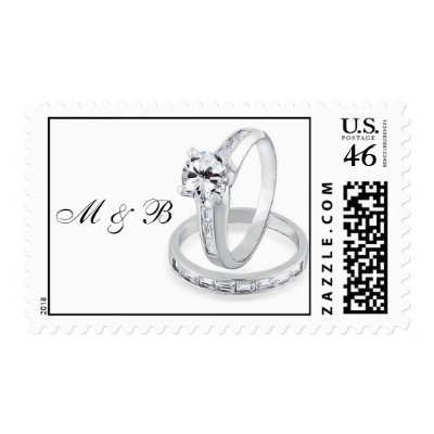 Monogram Wedding Postage