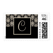 Monogram Wedding postage - letter C