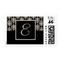 Monogram Wedding postage - letter E stamp