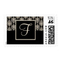 Monogram Wedding postage - letter F stamp