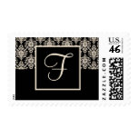 Monogram Wedding postage - letter F