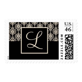 Monogram Wedding postage - letter L stamp