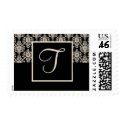 Monogram Wedding postage - letter T postage by PMCustomWeddings Monogram Wedding postage - letter T postage