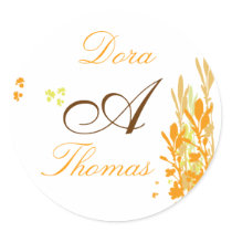 Monogram wedding Sticker