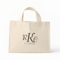 Monogram Wedding Tote Tote Bag