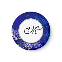 Monogram White Winter Custom Magnets magnets