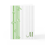 Monogram with Bamboo Background - Letter M Card