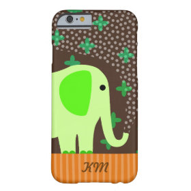 Monogram with Elephant iPhone 6 Case