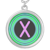 Monogram "X" necklaces
