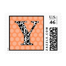 Monogram Y | Zebra Polka Dots