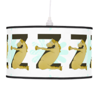 Monogram Z Funny Pony Customized Pendant Lamp