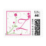 Monogram Z Wedding Postage Stamp