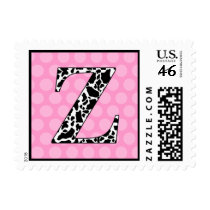 Monogram Z | Zebra Polka Dots