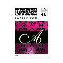 MONOGRAMA AMETHYST PÚRPURA FUCSIA ROSADO NEGRO DEL SELLO