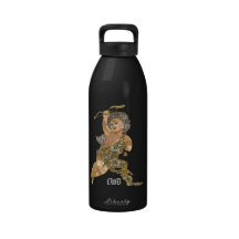 Monograma del ángel del amor botellas de beber