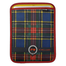 Monograma del tartán de Macbeth Funda Para iPads