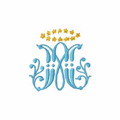 Monograma inmaculado del Virgen María Niqui Polo Monograma inmaculado del Virgen María Niqui Polo