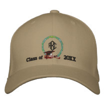 Monogramed Graduation Embroidered Baseball Caps