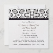 Monogramed Picture Party Invitations