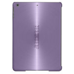 Monogramed Plain Plum Purple Metallic Background Cover For iPad Air