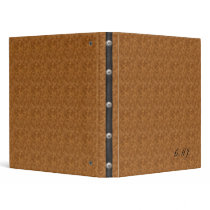 Monogramed - (simulated) Leather Notebook Binder by RanchLady Monogramed - (simulated) Leather Notebook Binder