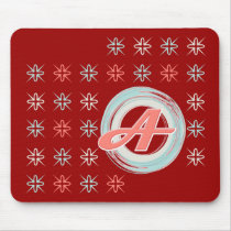 Monogrammed "A" Mousepad
