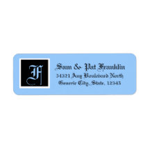 Monogrammed Address Label