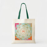 Monogrammed Blooming Petals Tote bag