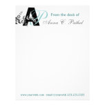Monogrammed Bold Initials Letterhead