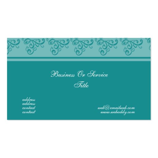 Monogrammed Classic Elegant Consultant card Business Card (back side)
